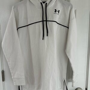 Under Armour White Hoodie with Black Details